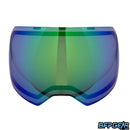 Empire EVS Lens in Green Mirror. The outside is a green/blue mirror finish