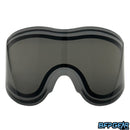 Thermal dual-pane Vents lens for paintball goggles, anti-fog, UV-blocking, tool-free replacement, fits e-Flex, E’Vent, Avatar, and Helix. Color of the lens is ninja.