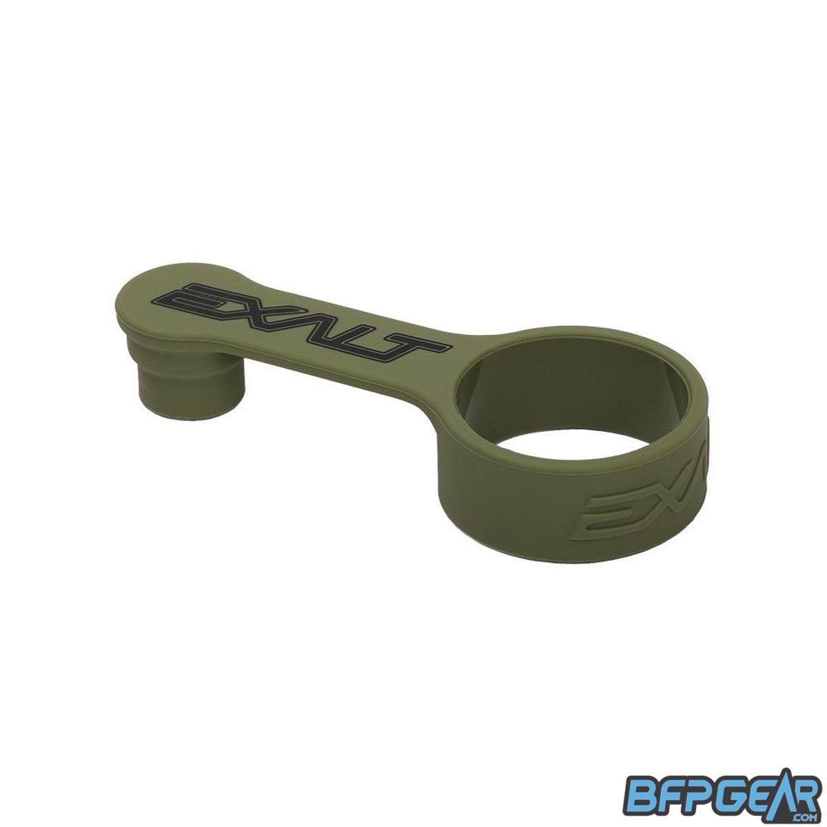The Exalt fill nipple cover in olive.
