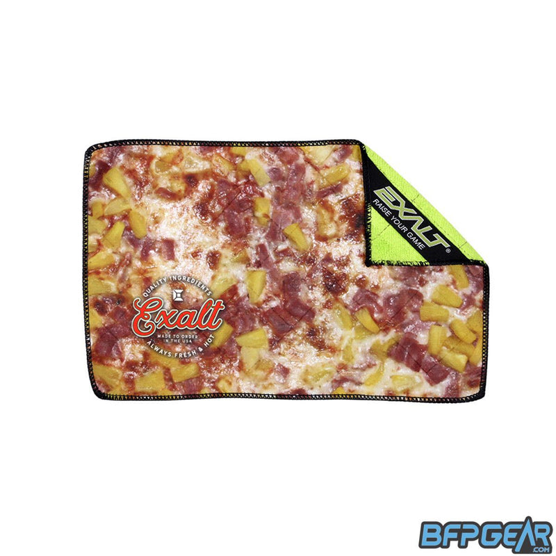 The Exalt Microfiber Player cloth in the Hawaiian Pizza style.