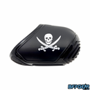 The Exalt Tank cover for 48ci air tanks in the Jolly Roger color way.