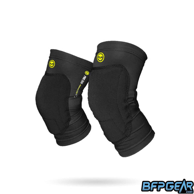 The Infamous PRO DNA Knee Pad gen 2. Compression style fit with a flexible protective material that molds to your knees.
