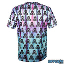 HK Army All Over Tie Dye-Black Skulls Dry Fit