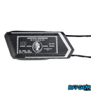 HK Army Ball Breaker series barrel condom or paintball barrel blocker with heavy duty silicone and reinforced elastic strap. Design is Hostile Express Black.