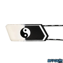 HK Army Ball Breaker series barrel condom or paintball barrel blocker with heavy duty silicone and reinforced elastic strap. Design is Yin Yang.