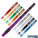 8 different color barrel inserts with the Nexus barrel. A hexagon pattern is etched throughout the barrel, giving it a high tech aesthetic. The inlay pattern is gloss purple, and the barrel fades from gloss purple to gloss black.