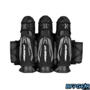 The HK Army Zero G 2.0 Pod pack shown in black and grey. Three main ejector sleeves with 2 pod sleeves in between and 4 pod sleeves on the sides.