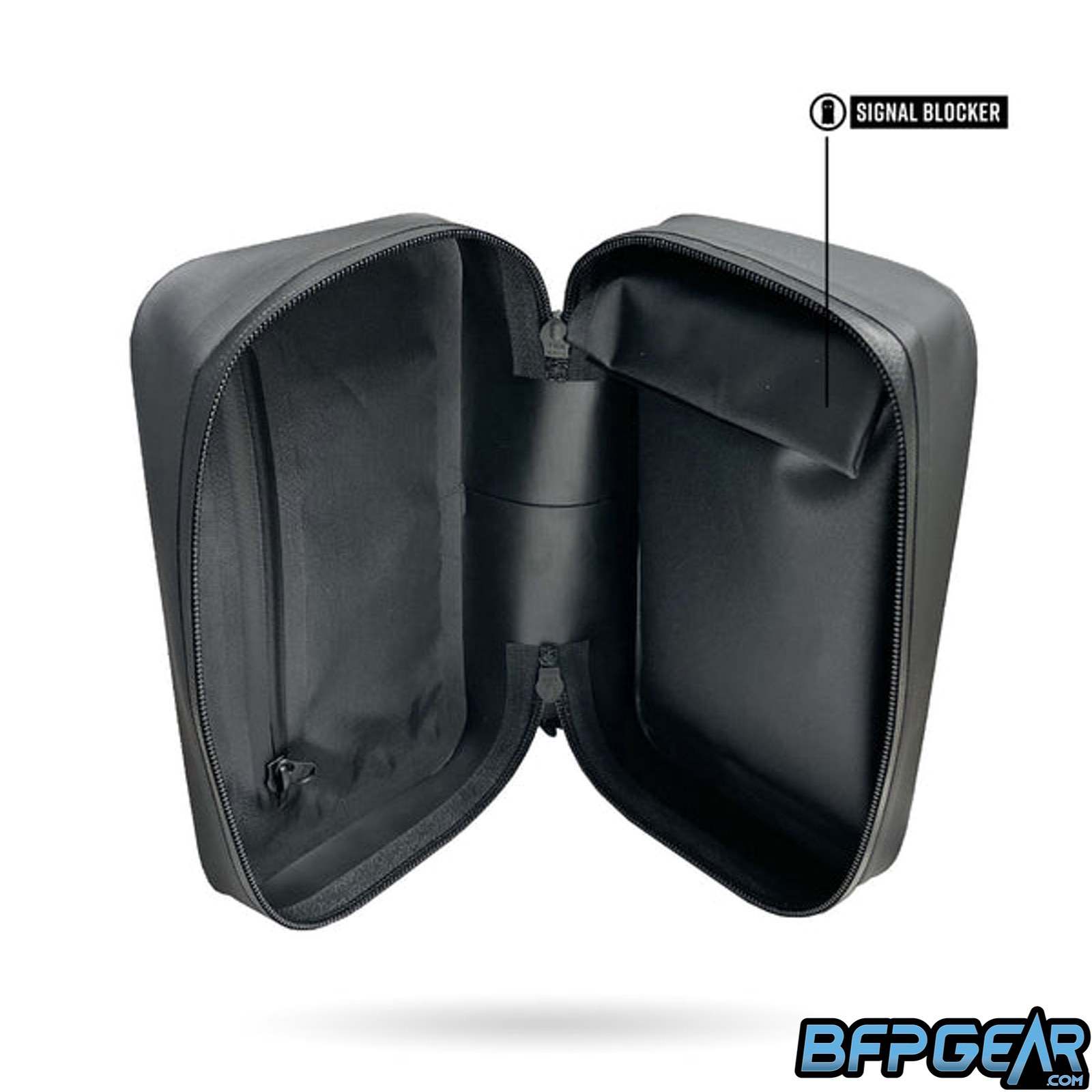 The inside of the MOD 1 Ghost pouch. Has a signal blocker pouch inside.
