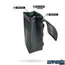 The MOD MP Pouch opened up. There's a signal blocker pouch inside, perfect size for tablets or cell phones.