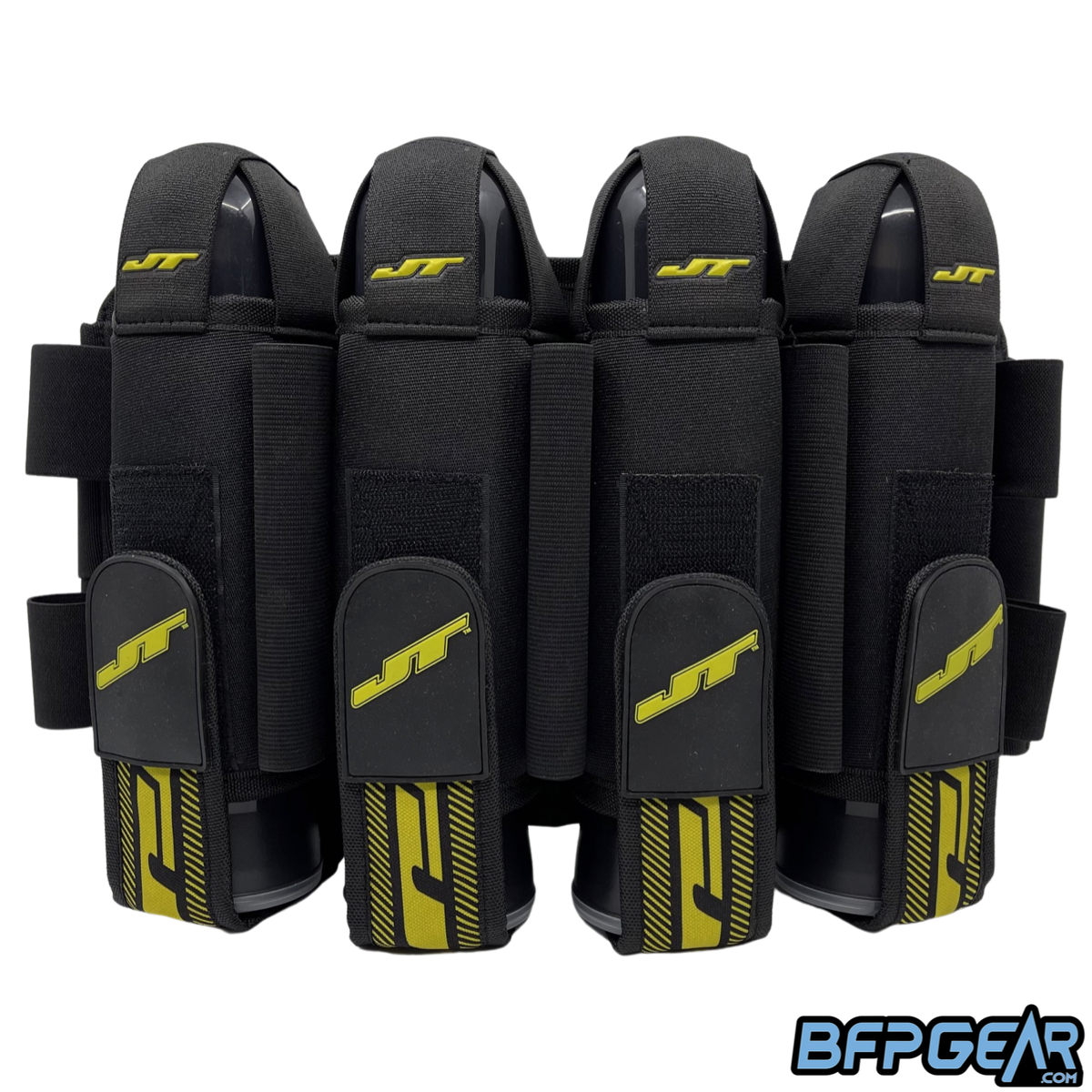 Harnais JT Paintball Tournament 4+5 Noir/Jaune – Occasion (Sans Pods)