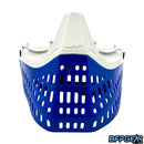 JT ProFlex faceplate in white and blue. Fits all JT ProFlex frames.