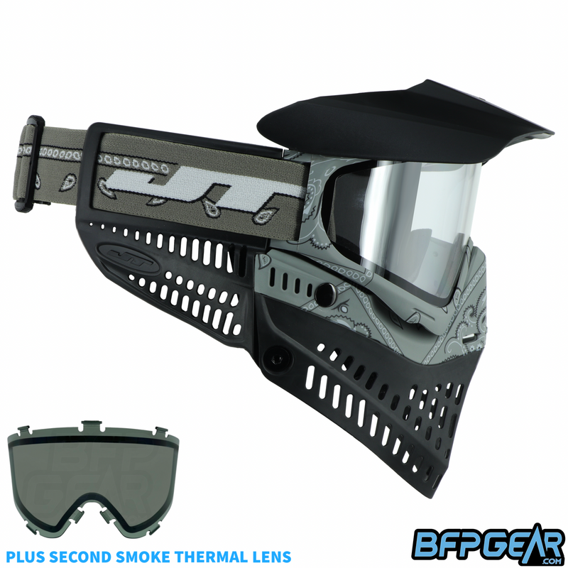 JT ProFlex Paintball Mask - Bandana Series w/ Clear and Smoke Lens