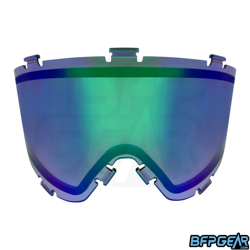 JT Spectra lens in Prizm Fluorite. Fits all goggles that accept the JT Spectra line of lenses.