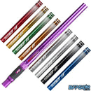 The HK Army LAZR barrel kit in dust purple with colored inserts. Autococker threaded.