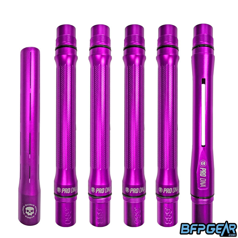 Dust Purple PRO DNA Silencio Full Barrel Kit showing barrel backs with sizing and tip.
