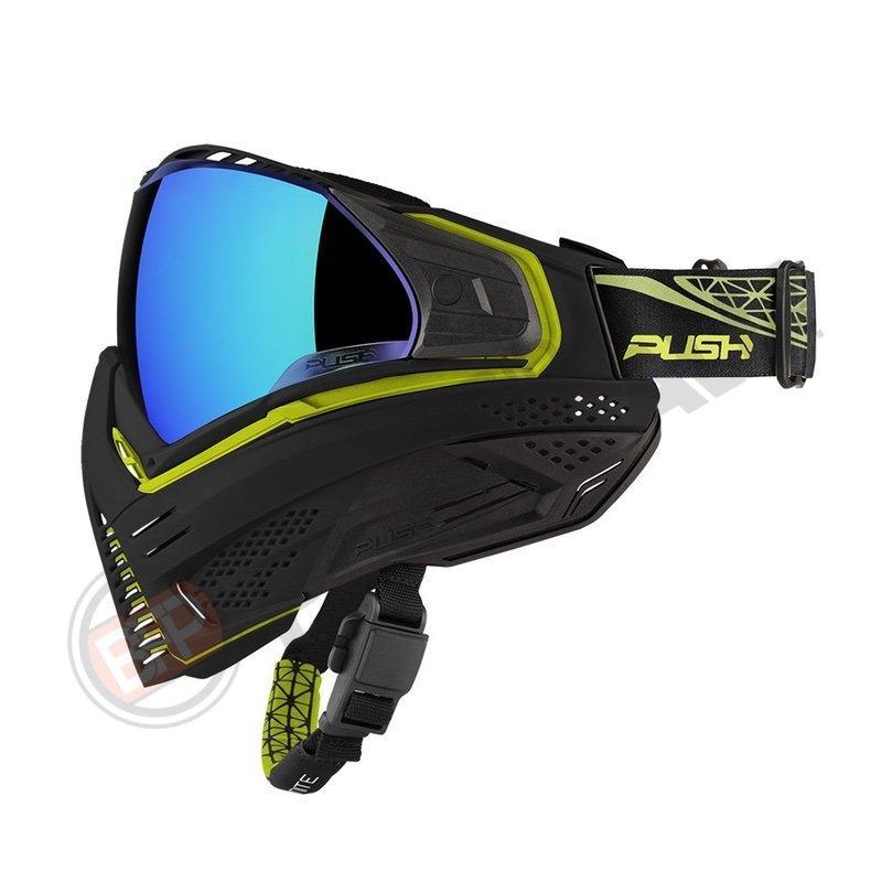 Push Unite Paintball Mask - Black | Lime