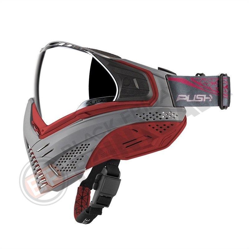 Push Unite Paintball Mask - Grey | Red