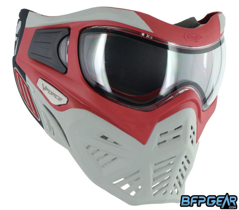 VForce Grill 2.0 Paintball Mask - Dragon Red/Grey