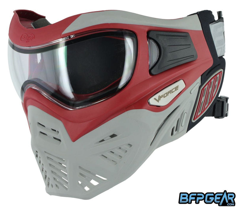 VForce Grill 2.0 Paintball Mask - Dragon Red/Grey