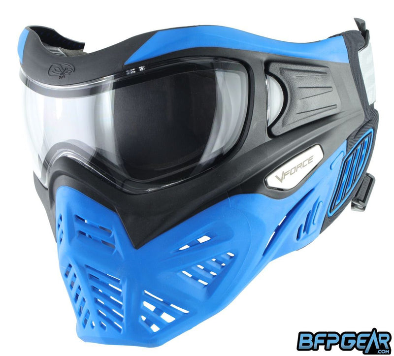 VForce Grill 2.0 Paintball Mask - Azure Black/Blue