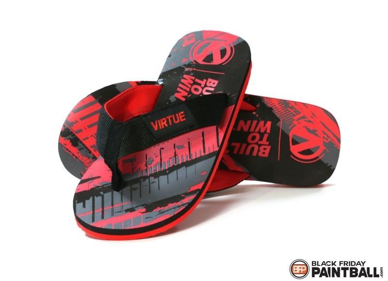 Virtue Onset Flip Flops - Graphic Red
