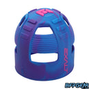 The Exalt Tank Grip in Bubble Gum. The pattern is a mix of blue and purple in a swirl pattern. The top of the tank grip has Exalt's insignia on it.