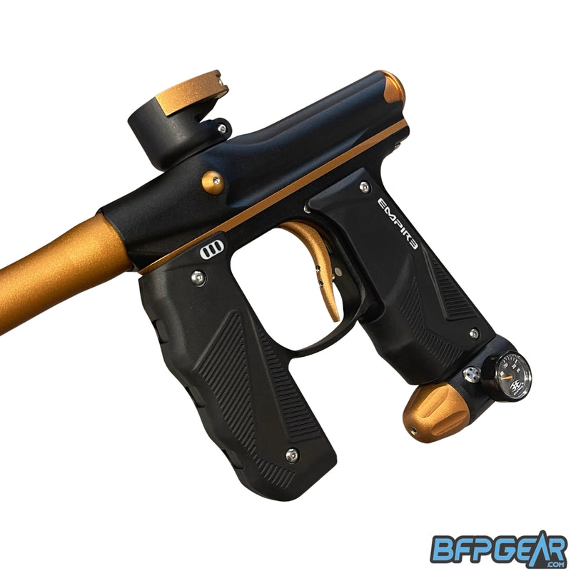 Empire Mini GS Paintball Gun - Dust Black / Orange CS
