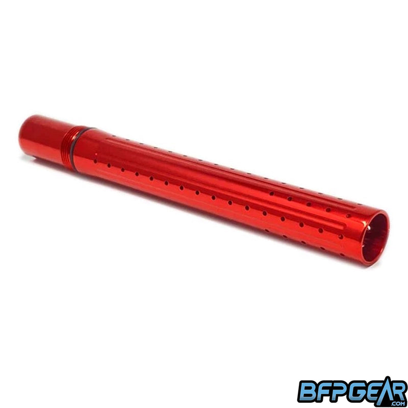 The acculock RAIL barrel tip in gloss red. In between the porting are some cuts that almost go to the very tip of the barrel.