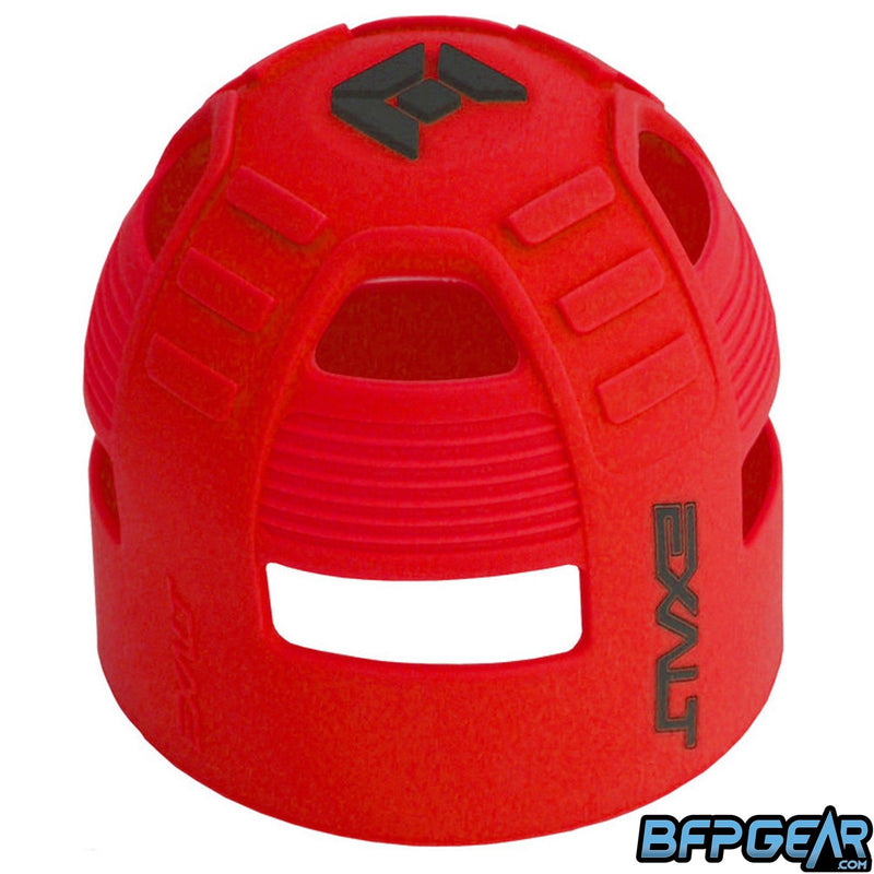 The Exalt Tank Grip in Red. The top of the tank grip has Exalt's insignia on it.
