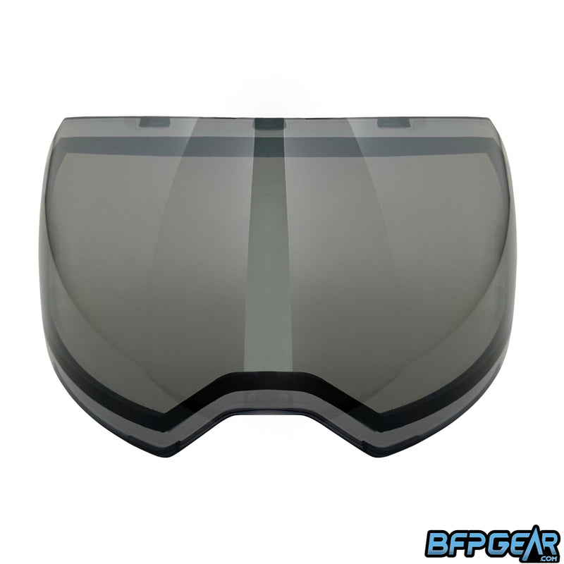 Empire EVS Lens in Silver Fade. The outside is a silver finish. The inside treatment is a black to clear fade, starting at the top. 